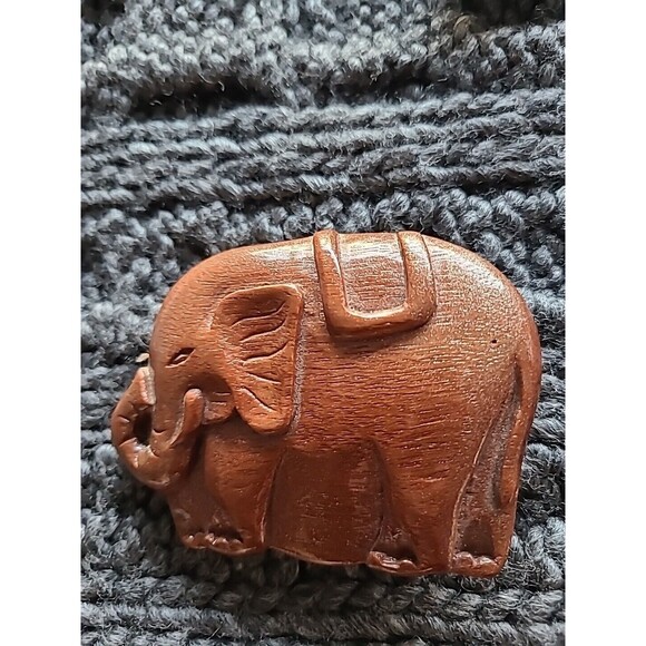 RARE Vtg 80s Designer Sandy Duftler Wood Belt Buckle. Marked main image 6